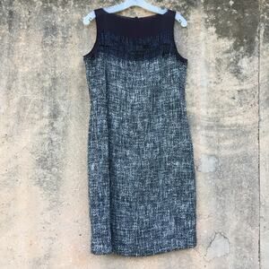 Peter Nygard Beaded Boucle Sleeveless Dress 10